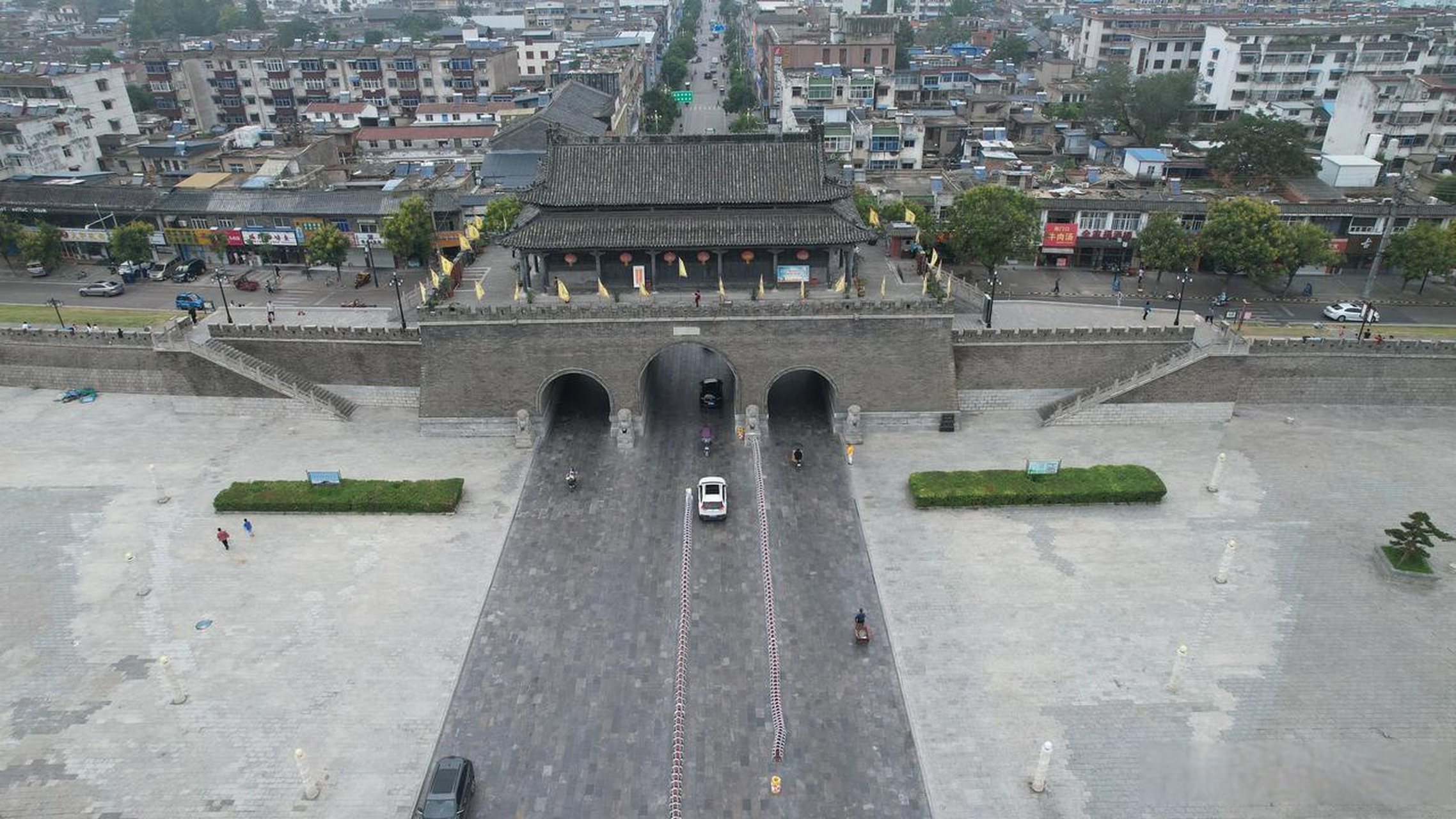 安徽淮南市寿县古城南门城墙寿县