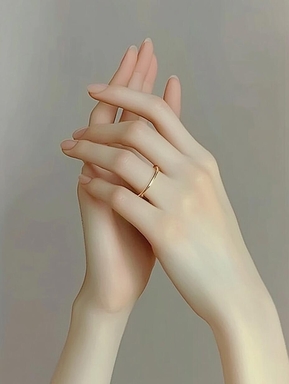 柔美手部特写,展现女性魅力