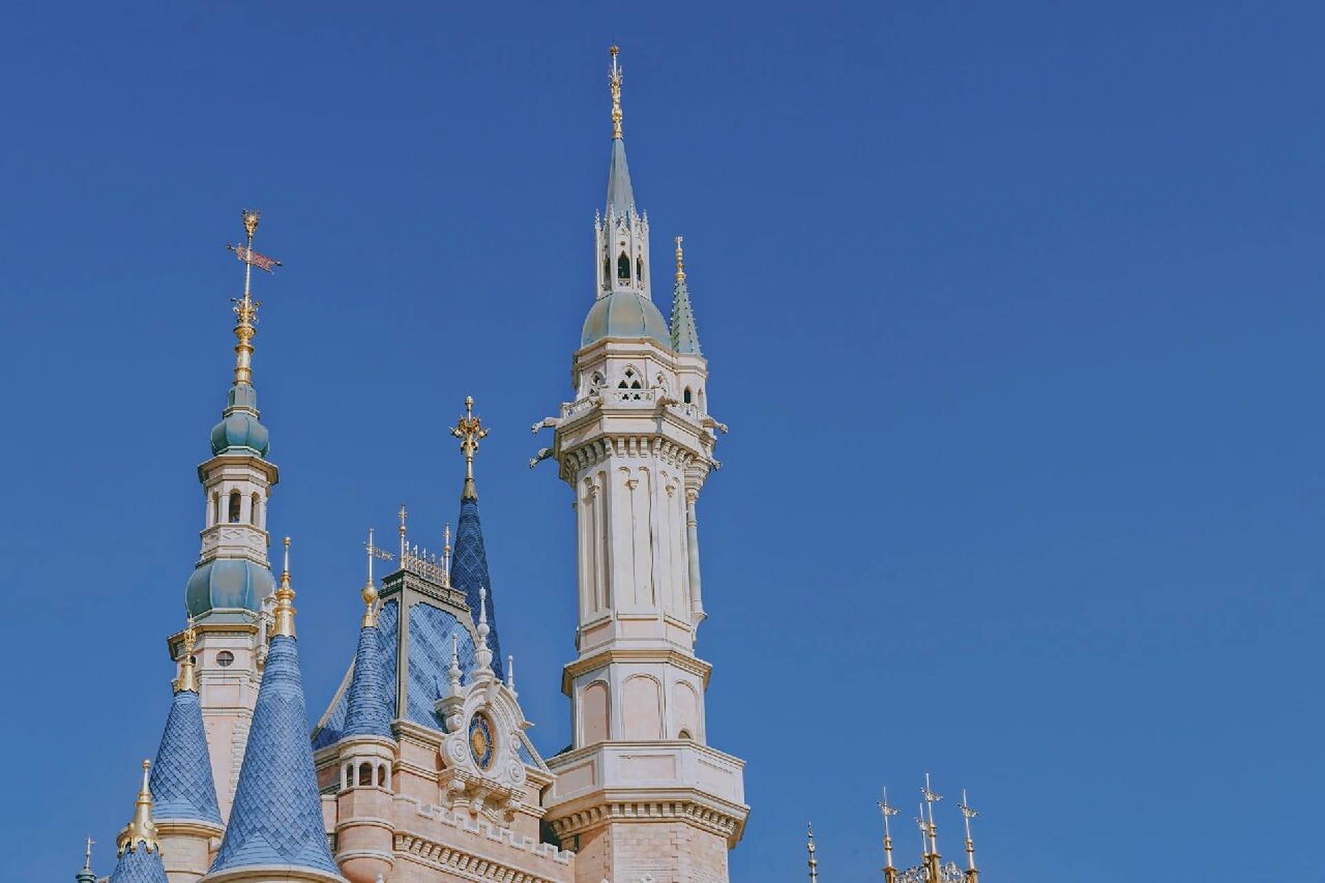 蓝色系61上海迪士尼61治愈壁纸 一组蓝色唯美梦幻桌面背景,平板