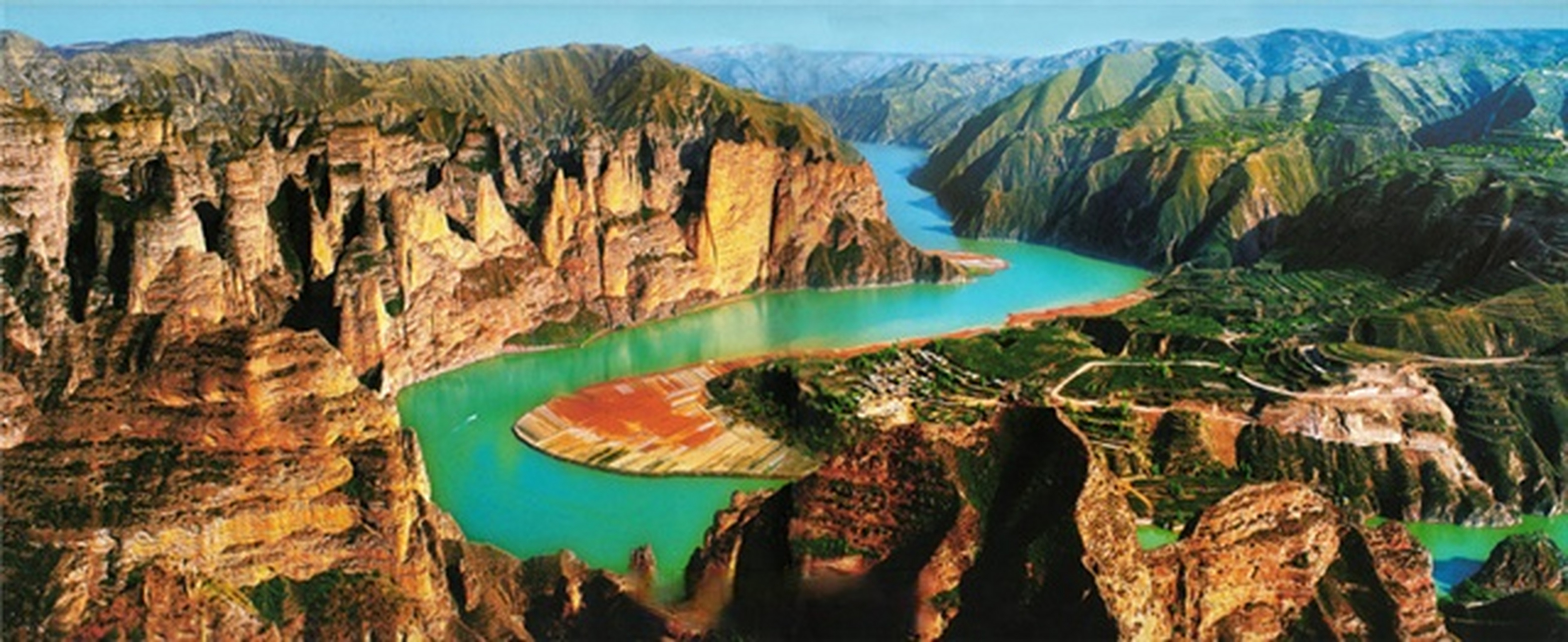 我拍甘肃地标# 临夏永靖黄河三峡:中国西部休闲水乡#如意甘肃