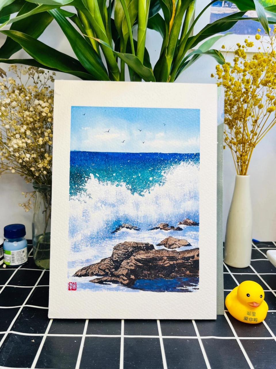 16k 纸张:遵爵中粗 颜料:歌文 #水彩风景# #零基础水彩# #水彩画