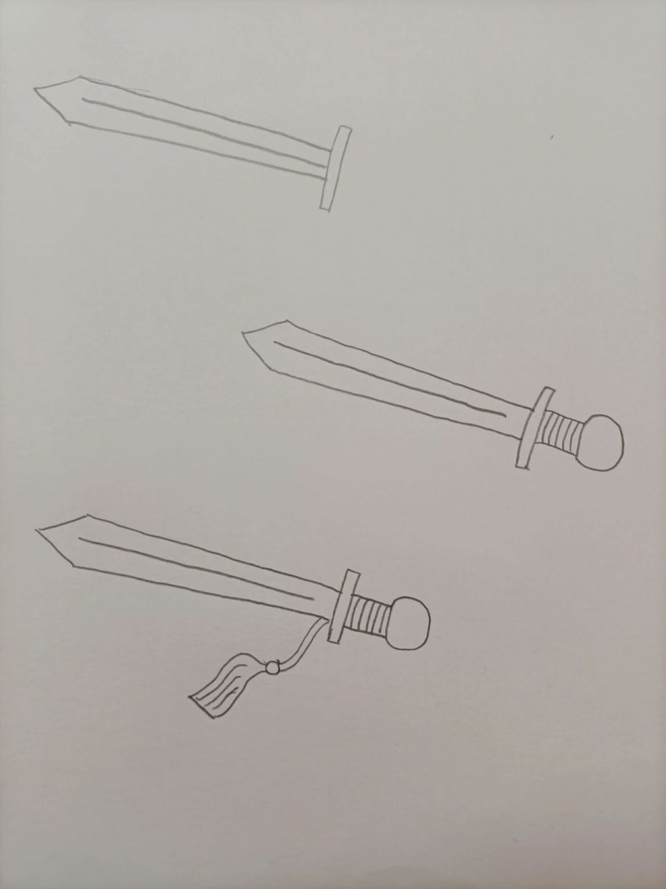 简笔画(22)地雷  手枪 剑 坚持打卡的一天,希望今年幼师考试面试能过.