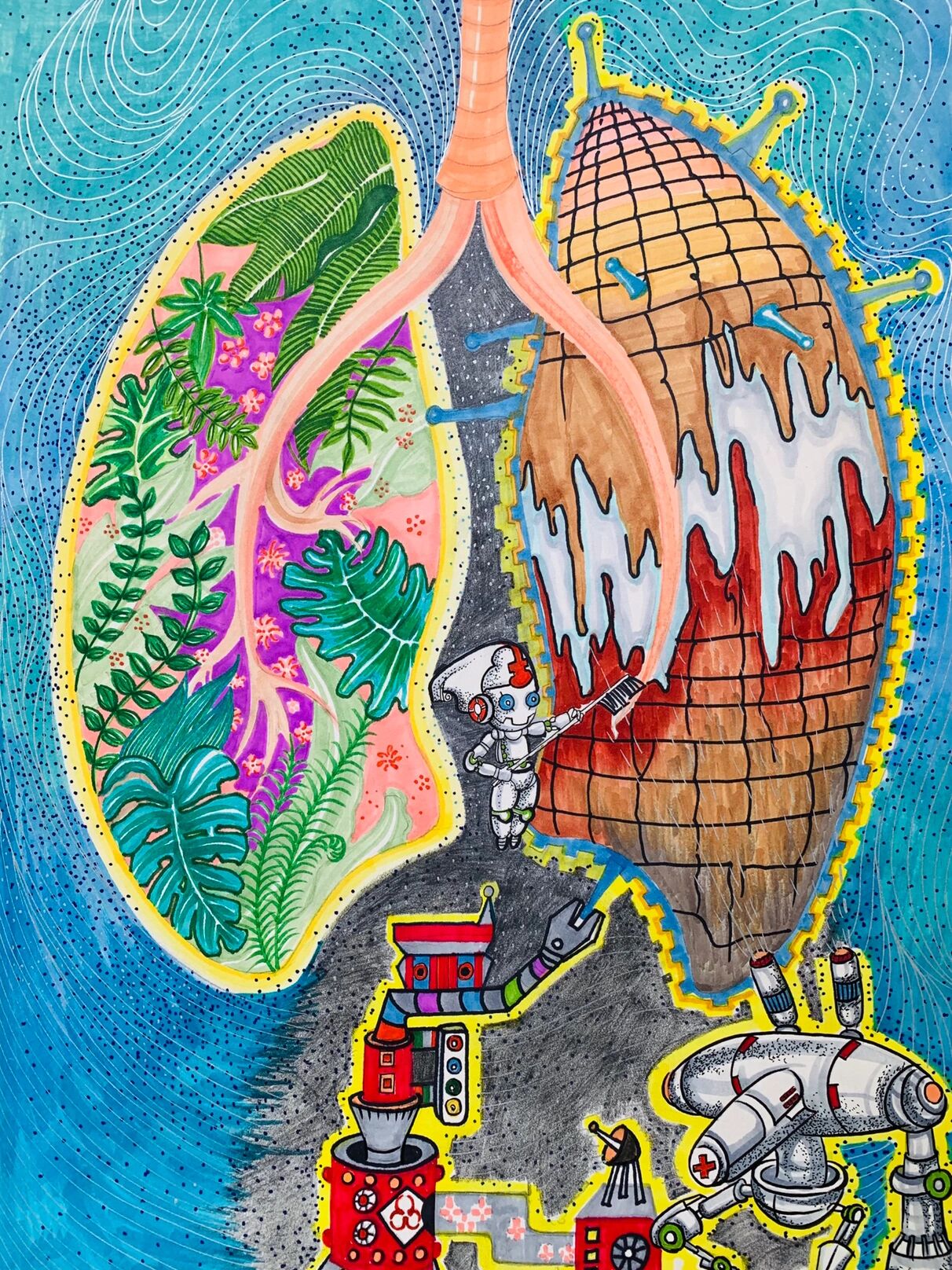 科幻画广西两个第一 05创意 思维 表达94