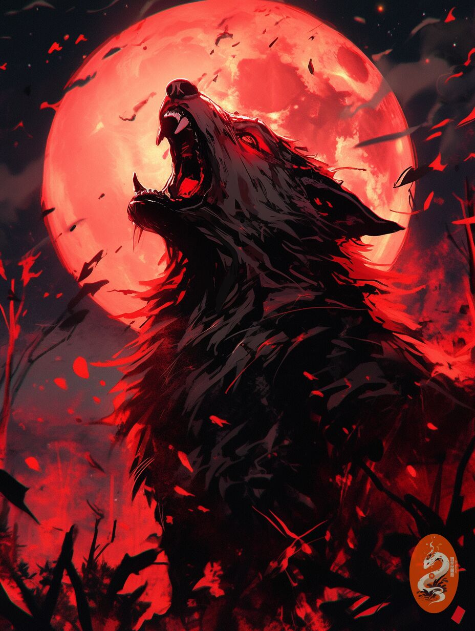 【动物:血月狼】