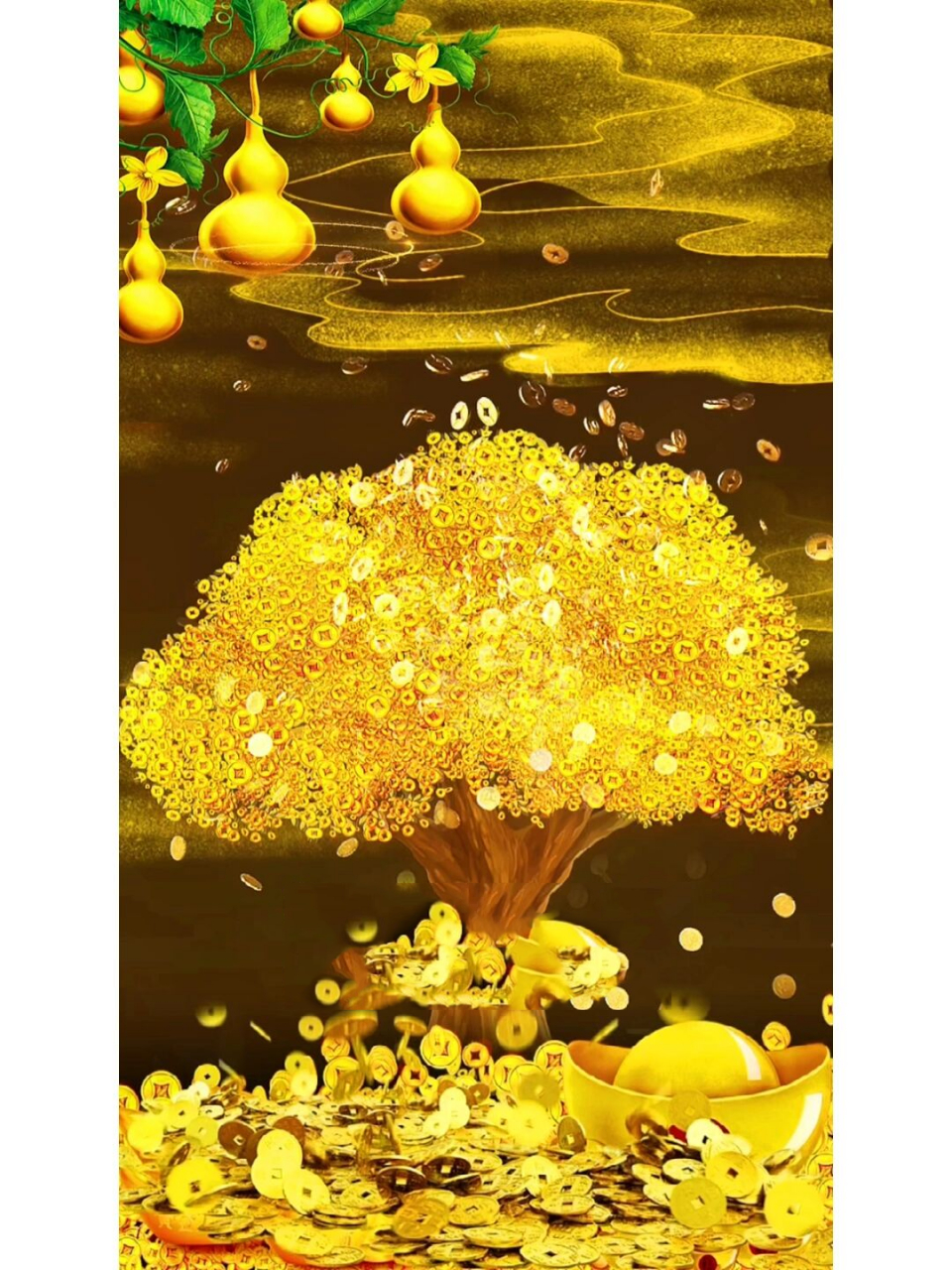 分享几张吸金招财手机壁 换上后这几天四处来财,正财偏财都有,朋友