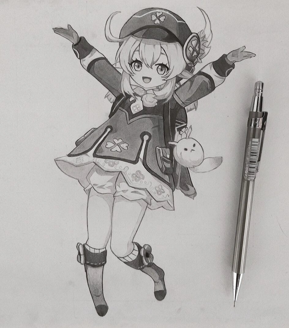 自动铅手绘可莉!