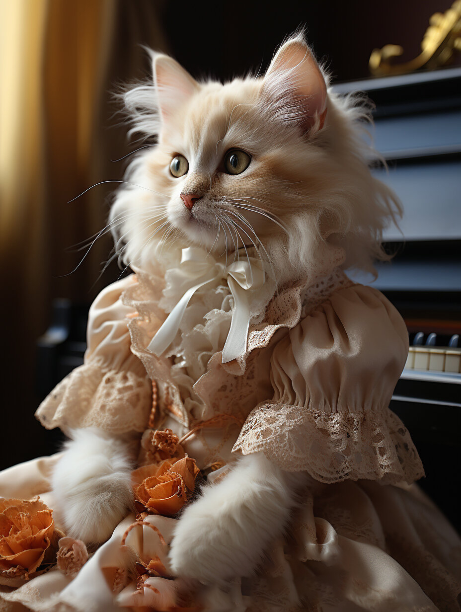 93 如果一只小猫咪会弹钢琴,那会是怎样的一幅画面呢?