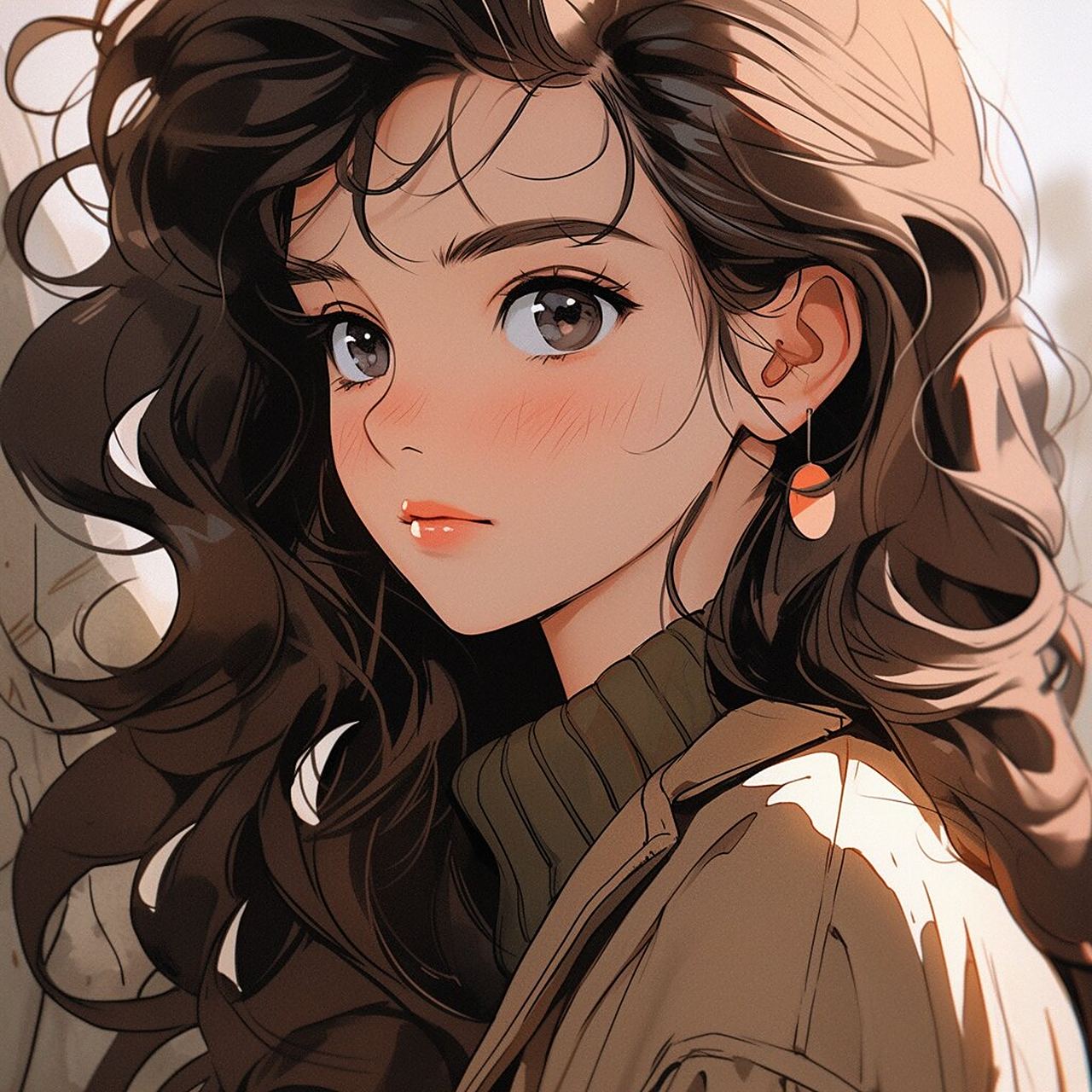 女生头像92 | 卷发大波浪