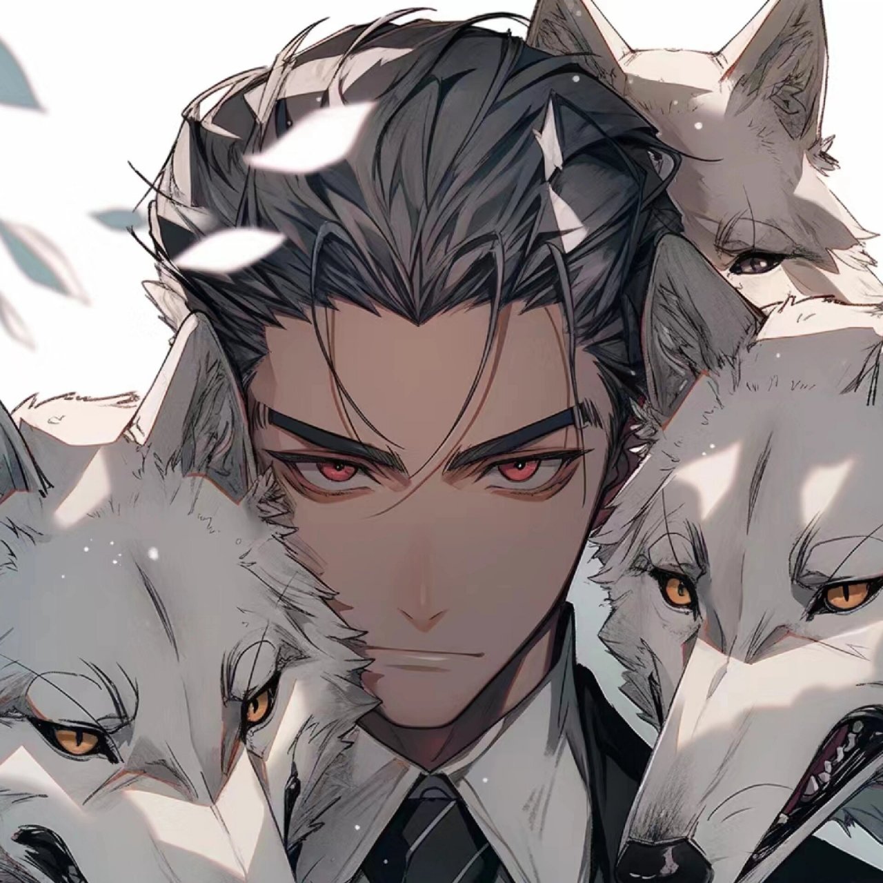 这次发的是关于狼的头 这次发的是关于狼的头像#优质头像# #动漫男头