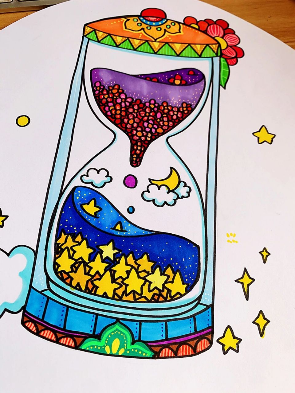 儿童绘画课程教学—《神奇的沙漏》 时间是个跟神奇的东西 它能让美好