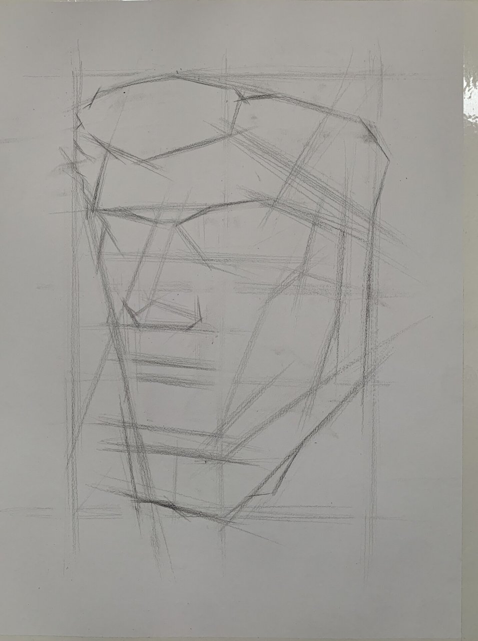 石膏亚历山大挂面 石膏像素描