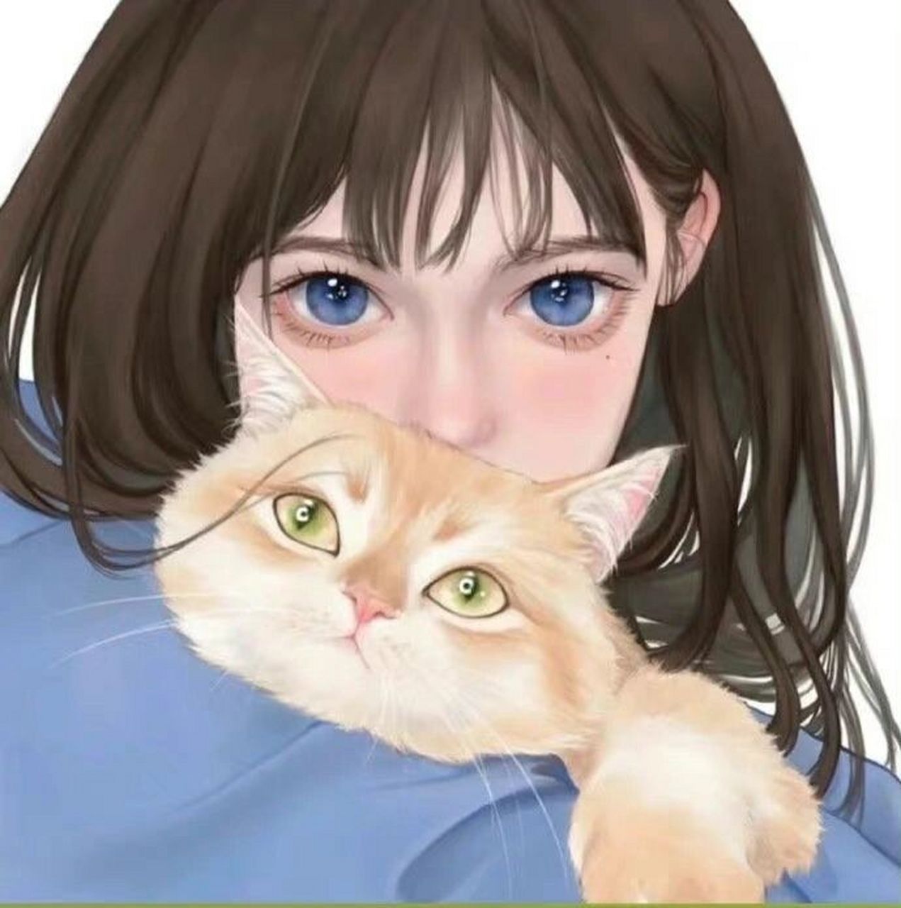 高冷御姐女生头像 图一插画师:潇潇朱