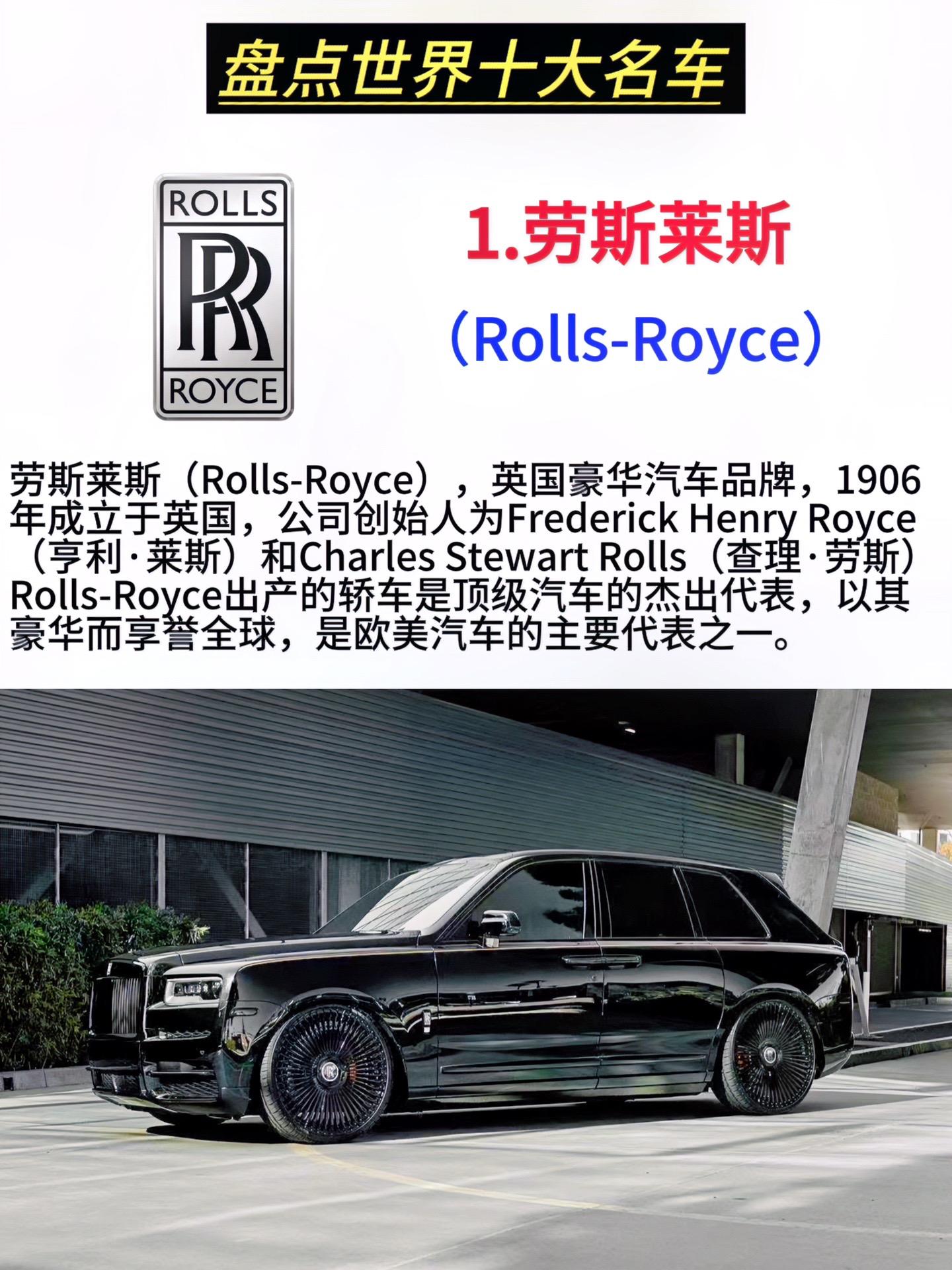 世界十大名车品牌中哪款才是你的最爱?