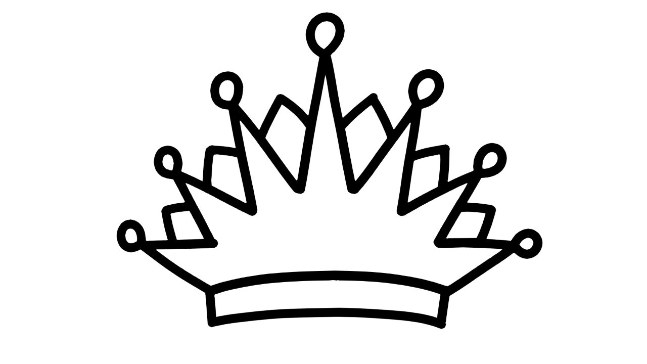 【简笔画素材分享30】6款卡通小皇冠