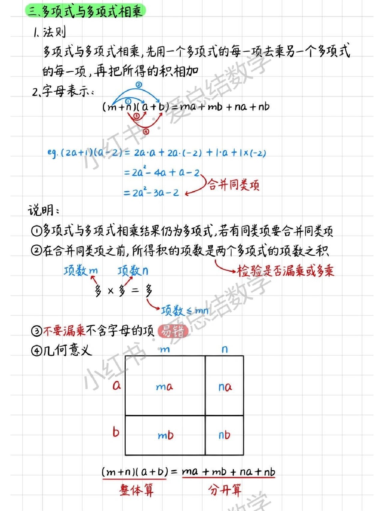 整式乘法单项式图片