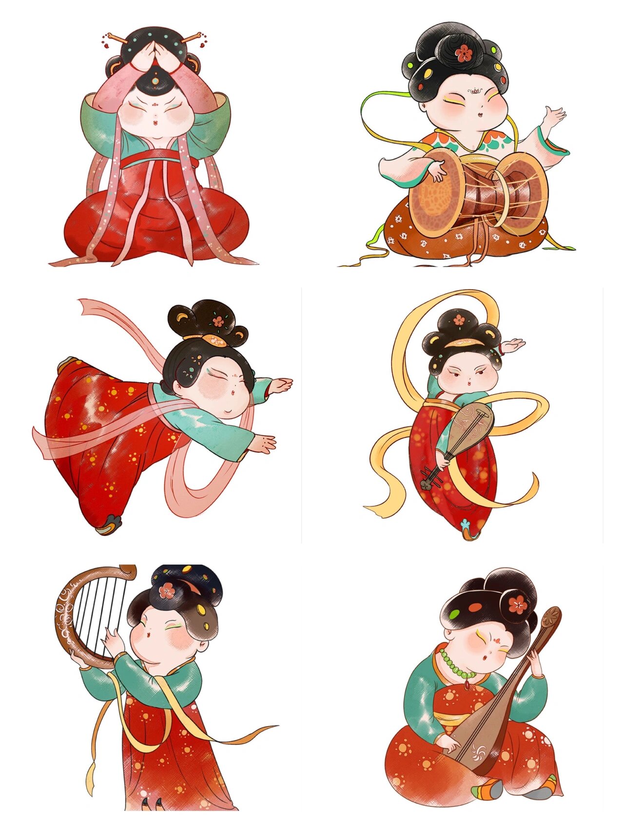 q版唐朝仕女头像