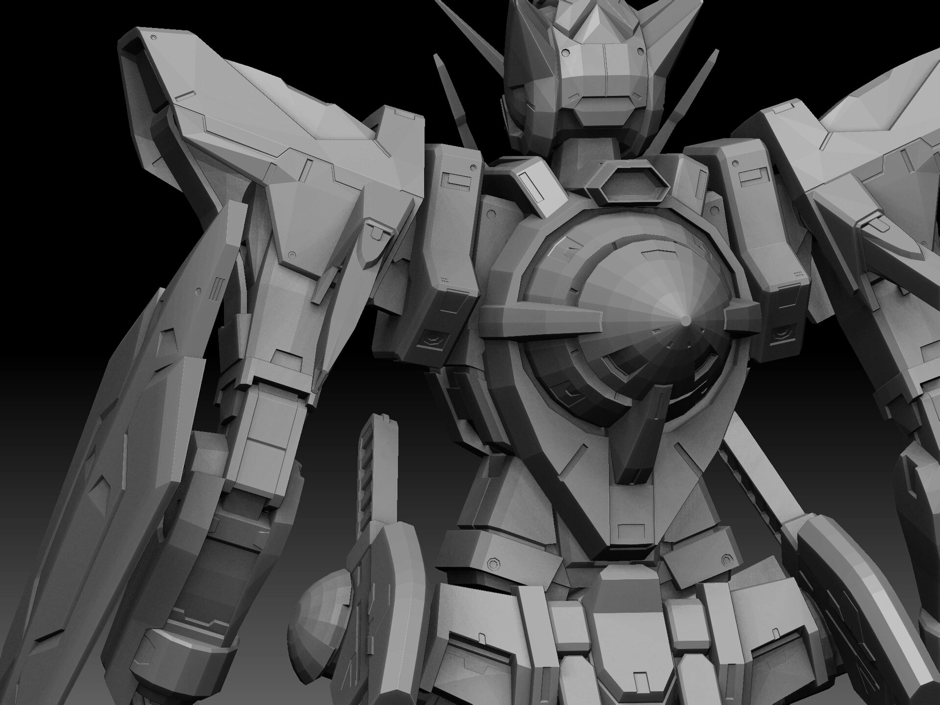 三维建模高达,帅就完了!