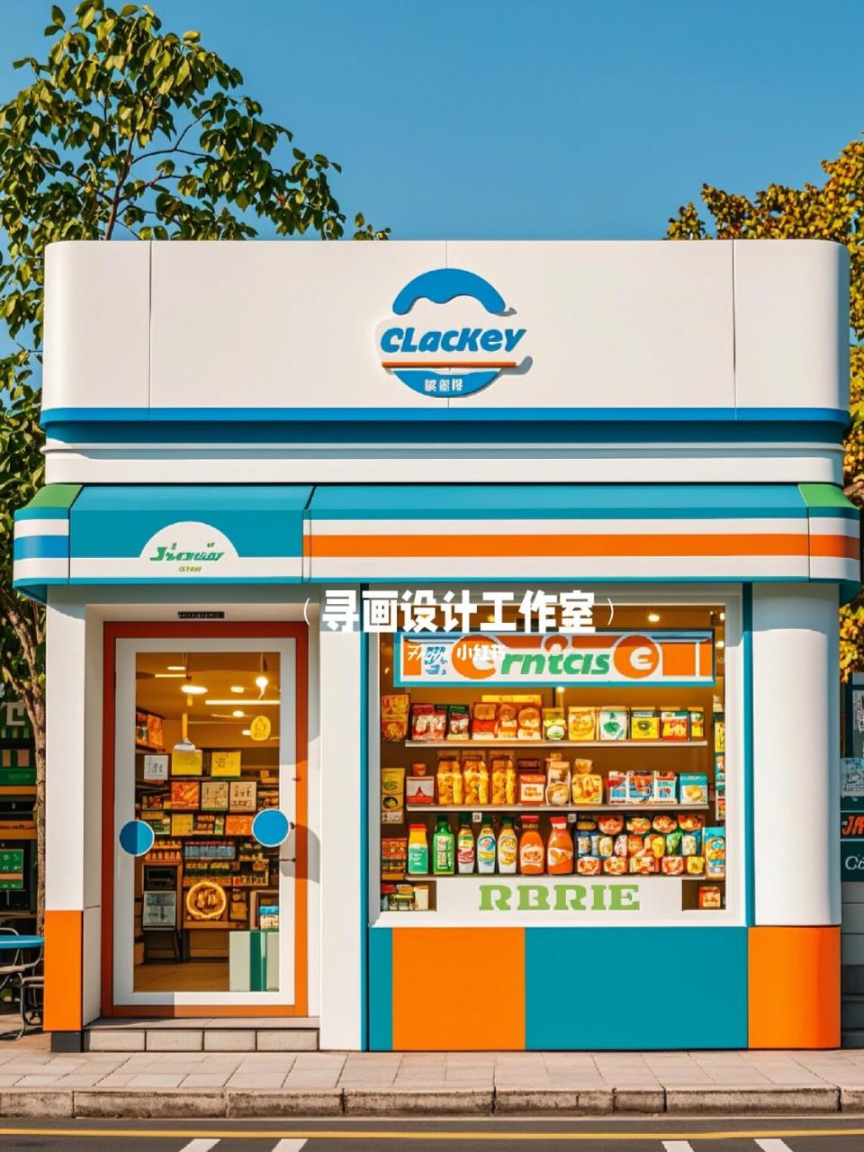 店铺设计,商铺设计,店面设计,门头设计,空间设计 便利店设计,零食店
