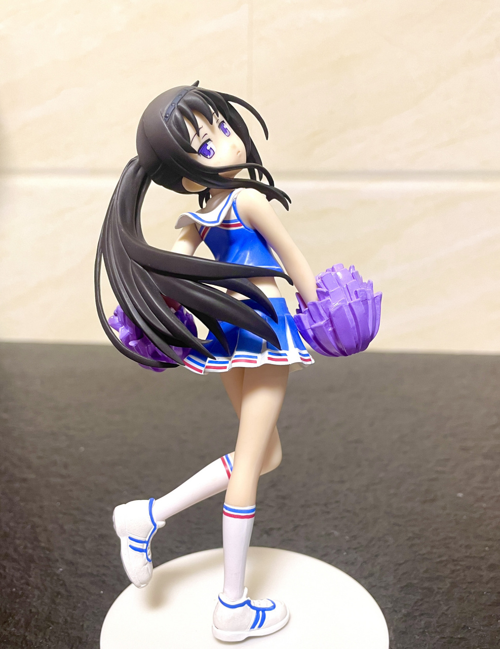 魔法少女小圆 晓美焰 拉拉队ver 限量绝版超稀有手办 神态动作超级棒