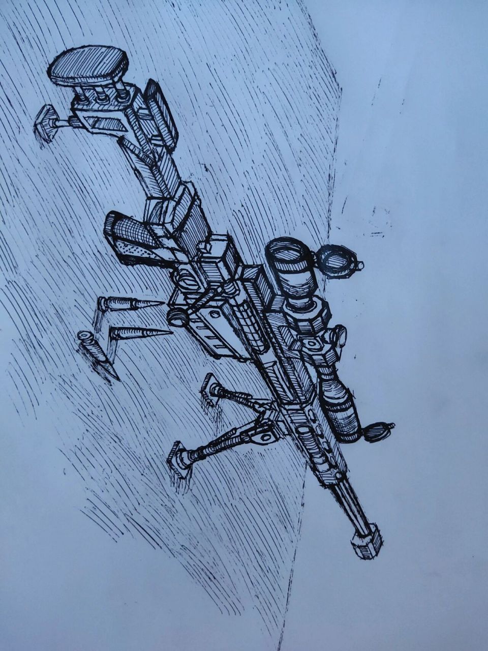 手绘狙击枪# 手绘狙击枪