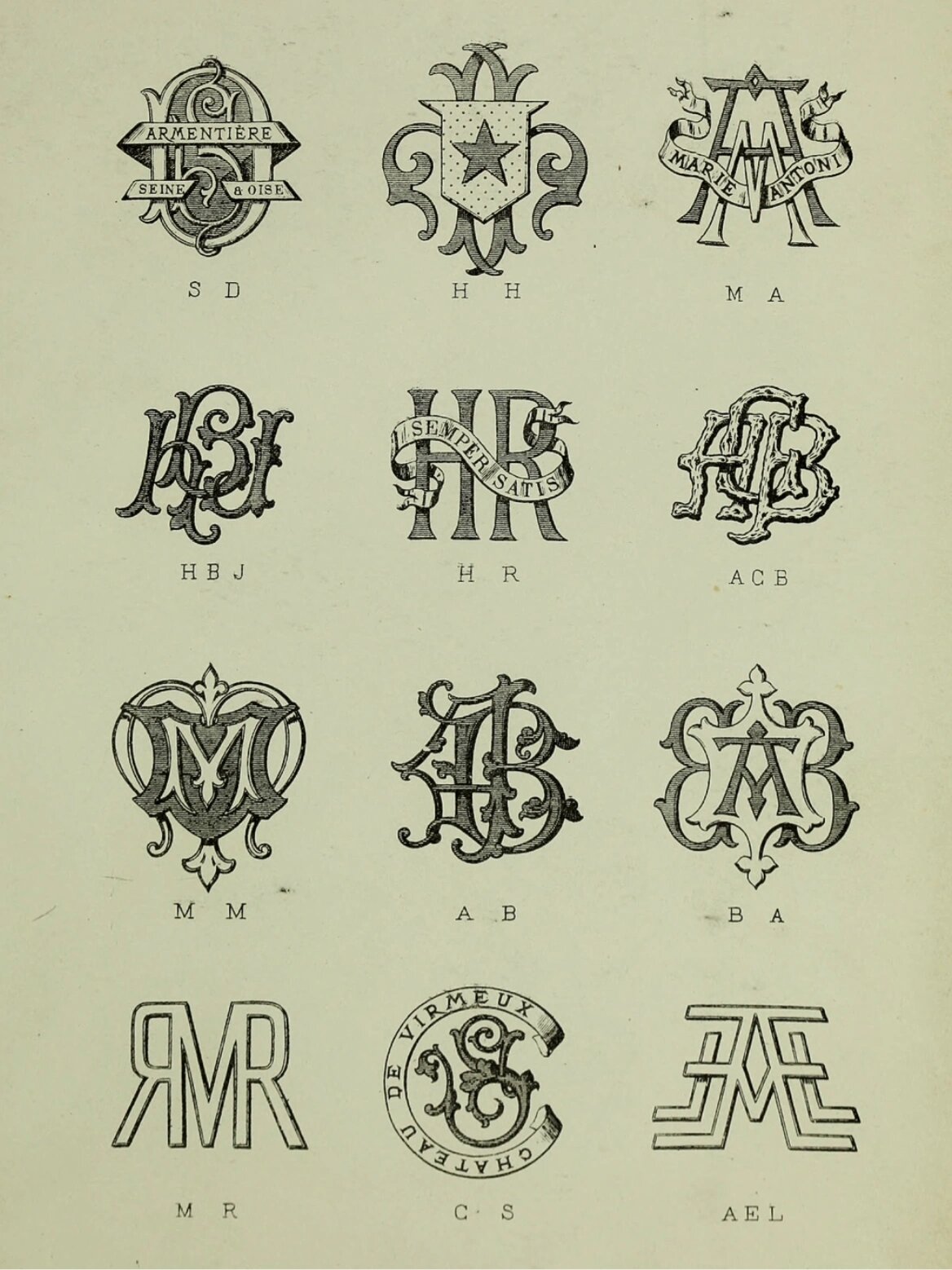 古代欧洲英文字母花式字体合集和花体名字