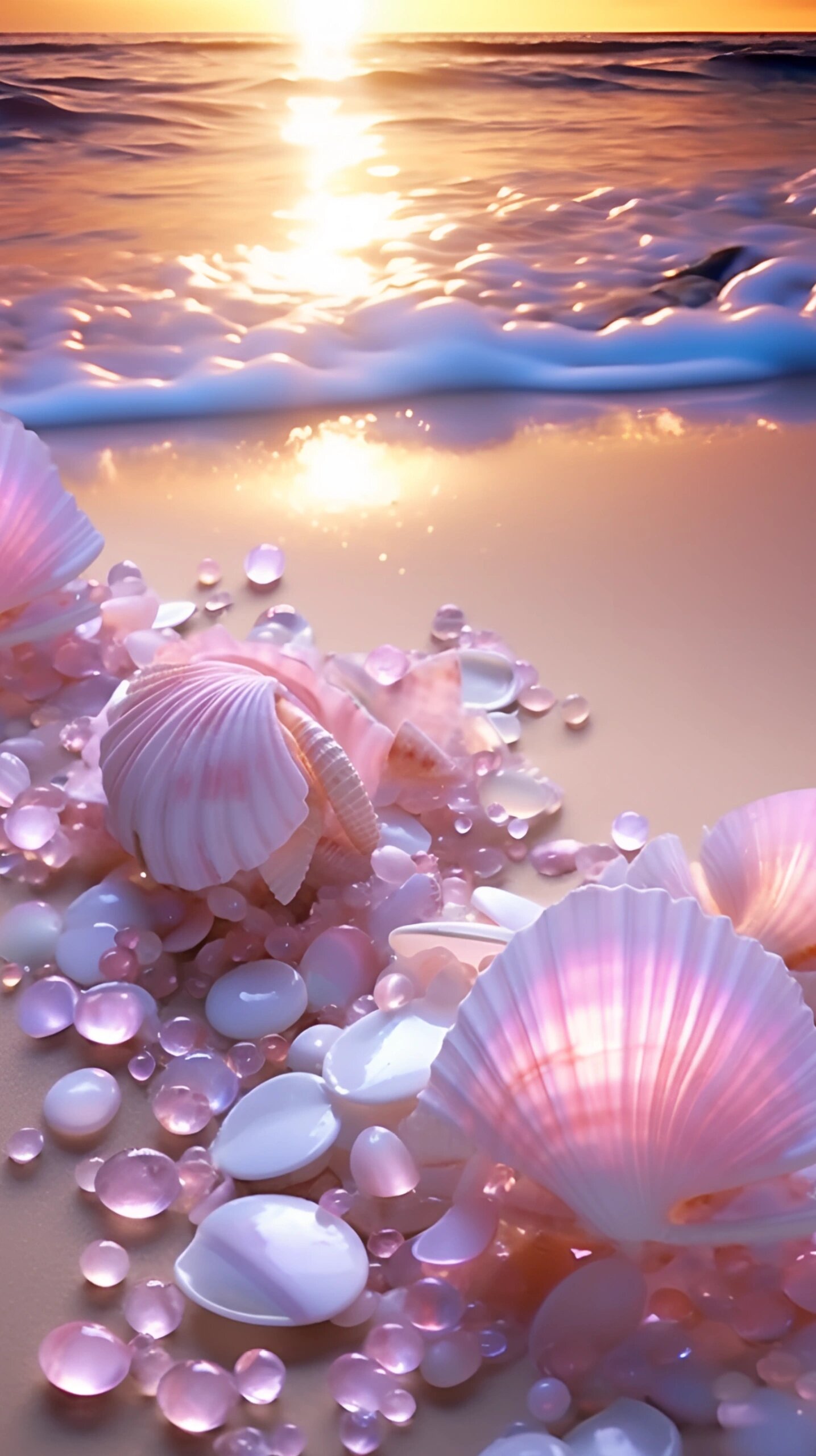 海边美丽的贝壳