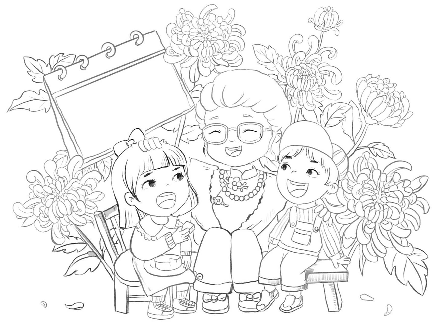 其实我只是想画画菊花感受下[亲吻] 96心得[打call]水彩画晕染是真