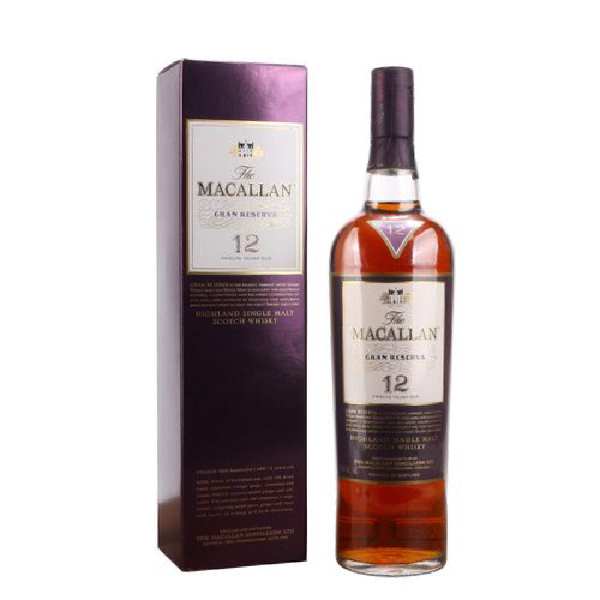 the macallan gran reserva 12yo single malt whisky 麦卡伦紫钻深邃