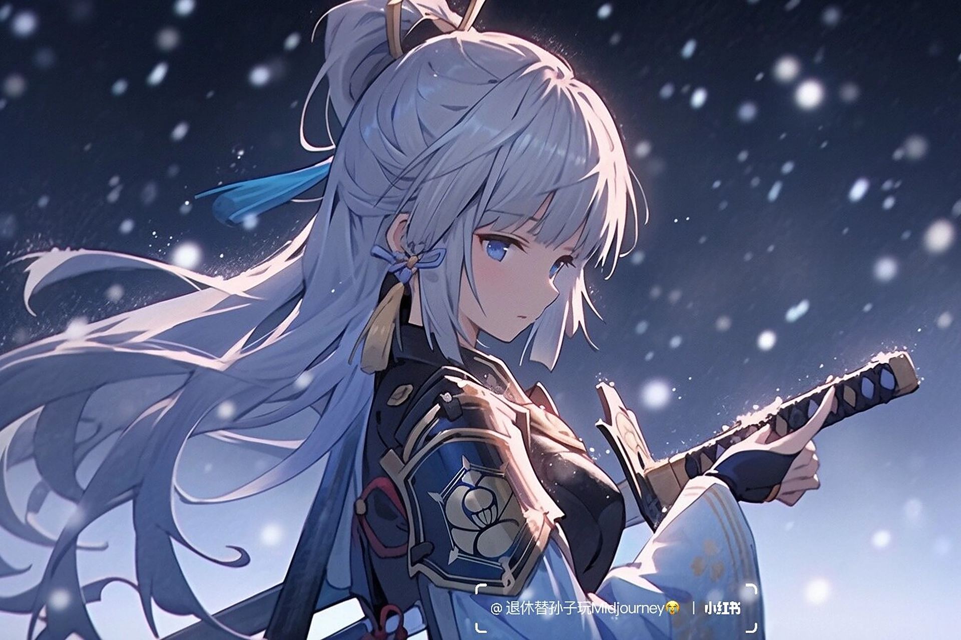 插画|原神|神里绫华第三弹 ……天杀的接下来还会真的不想再画带纹鼢