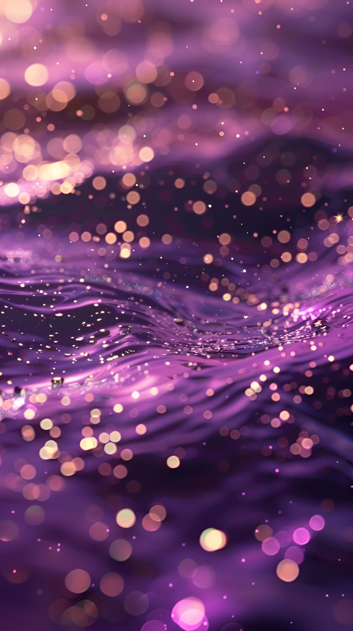 壁纸|神秘幽紫,紫金浮光