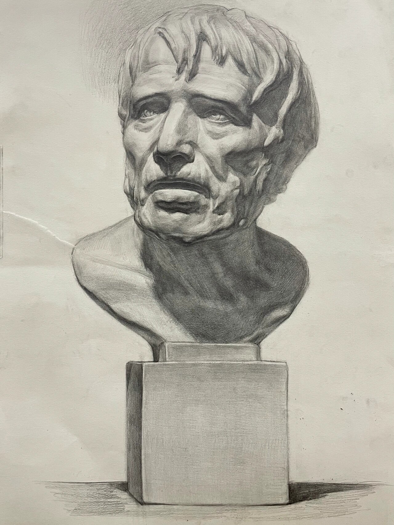 备考美院附中石膏像之塞内卡