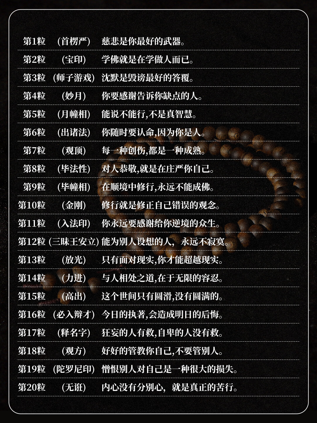 108粒沉香佛珠手串每粒含义!一次说清楚