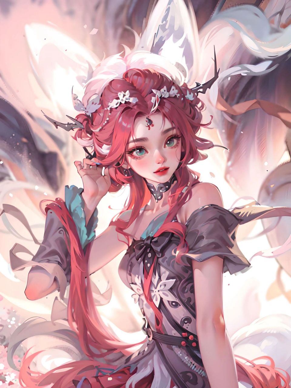 妲己新皮肤02九尾狐头像壁纸分享 九尾狐好美 似乎确定抽奖