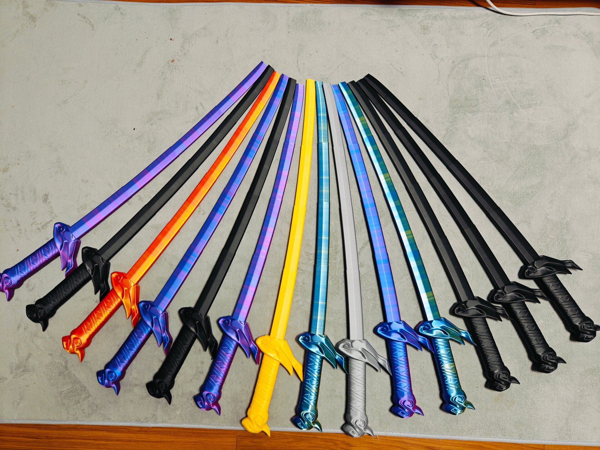 疾风之刃-亚索伸缩武士刀 3d打印