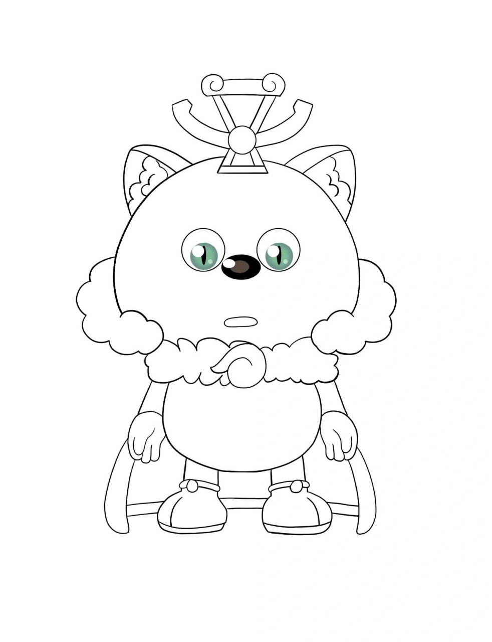 打卡喜羊羊与灰太狼14奇猫国国王(含线稿)