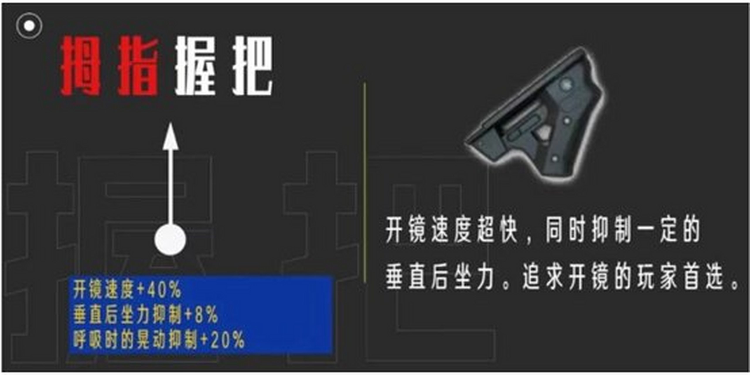 pubg三角握把图片