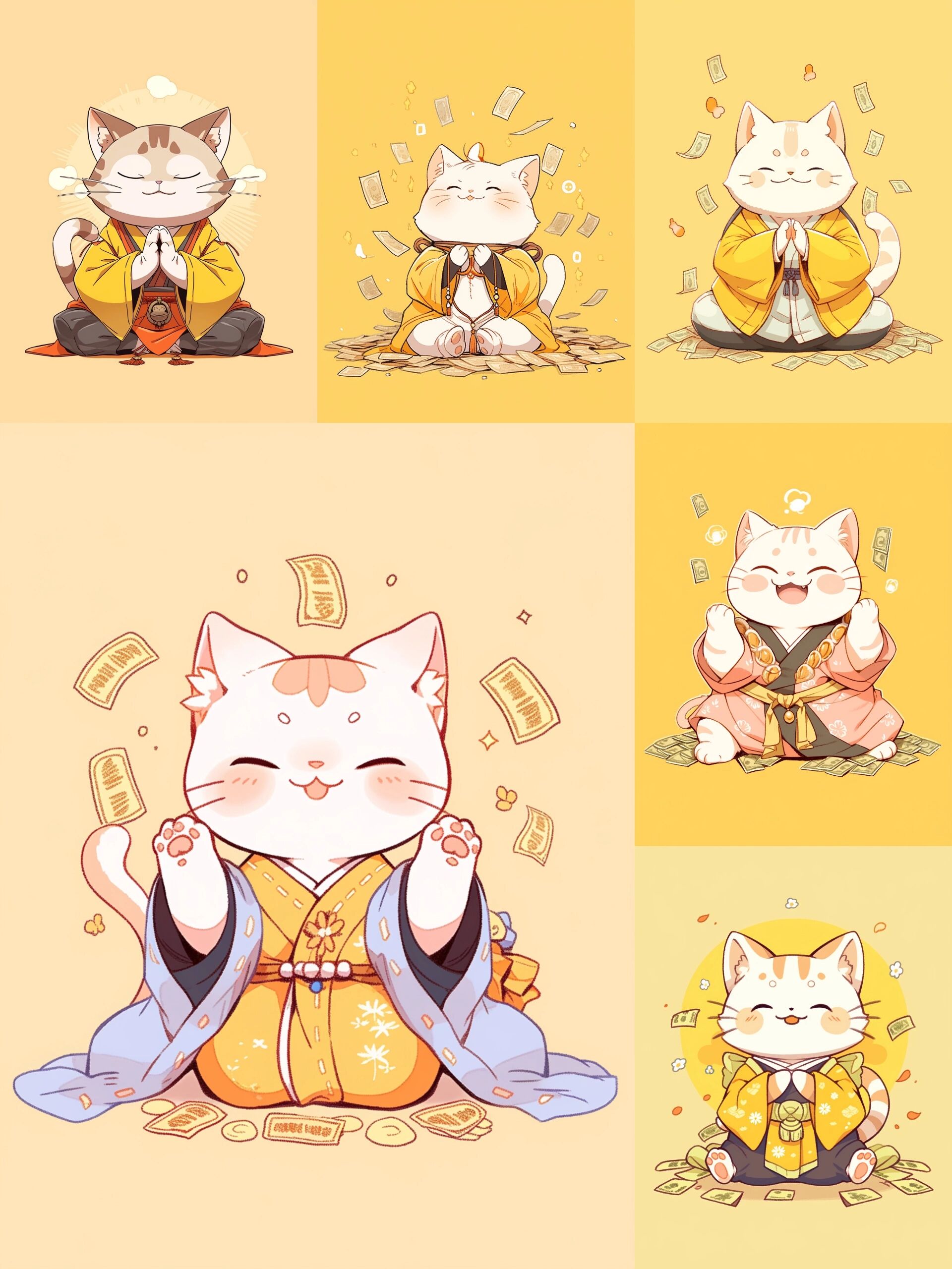 招财猫头像壁纸