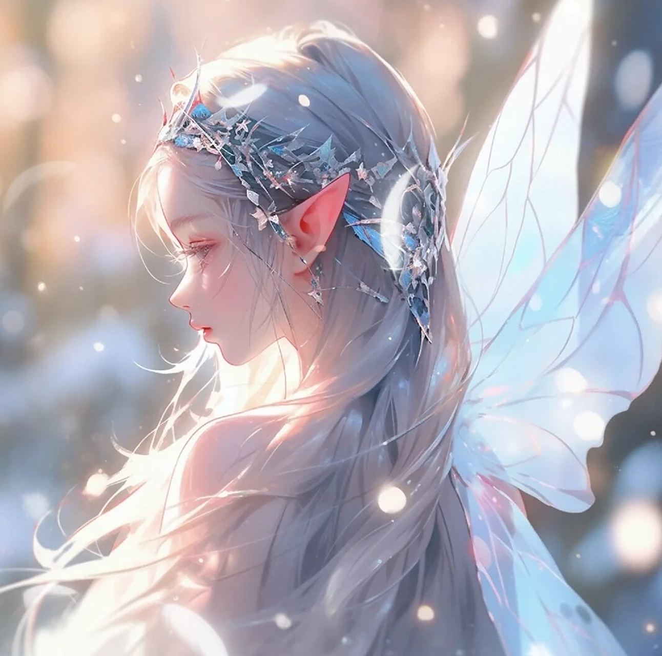 梦幻蝴蝶少女头像