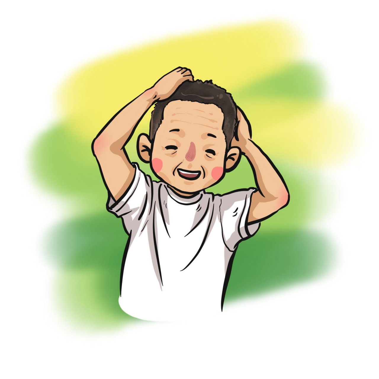 漫画原创 | 袁隆平漫画 用自己的方式画了两张可爱袁爷爷90, 图1 托