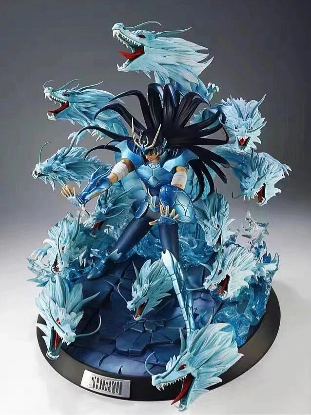 圣斗士星矢 gk 手办紫龙庐山百龙霸 现货私人订制圣斗士星矢 gk 手办