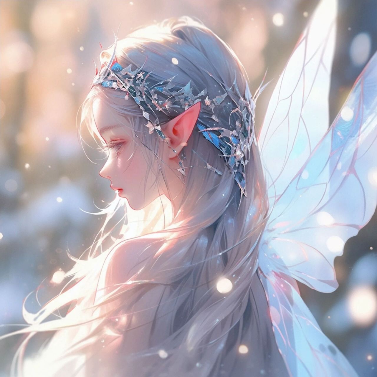 女生头像|蝴蝶少女 往前97,别回头,花开蝶93来.