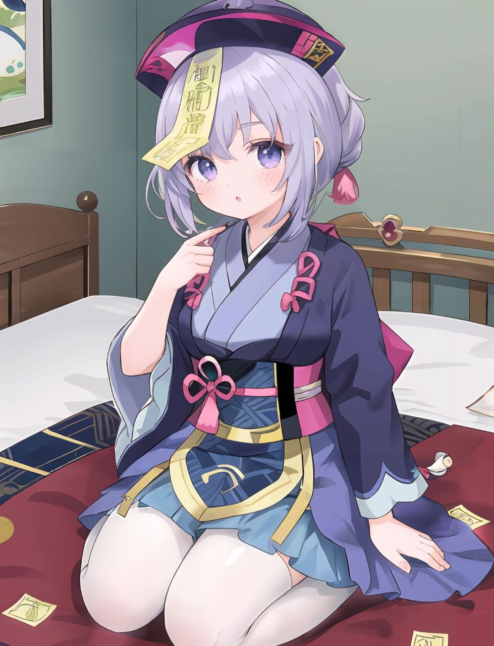 原神|七七小僵尸来喽 可可爱爱的小僵尸,谁不爱呢 天天说要喝椰羊奶的