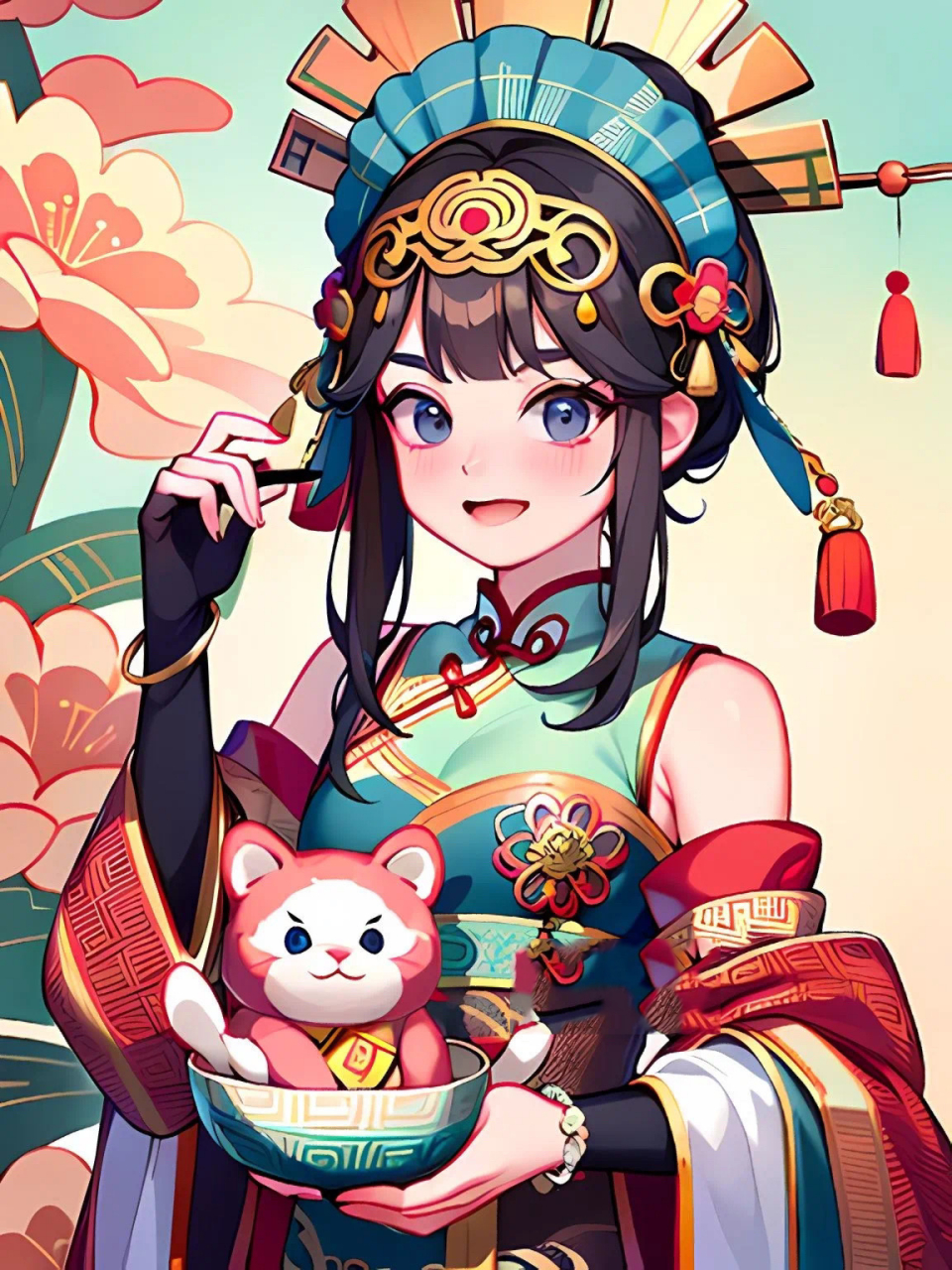 绘画素材 | 国风插画少女