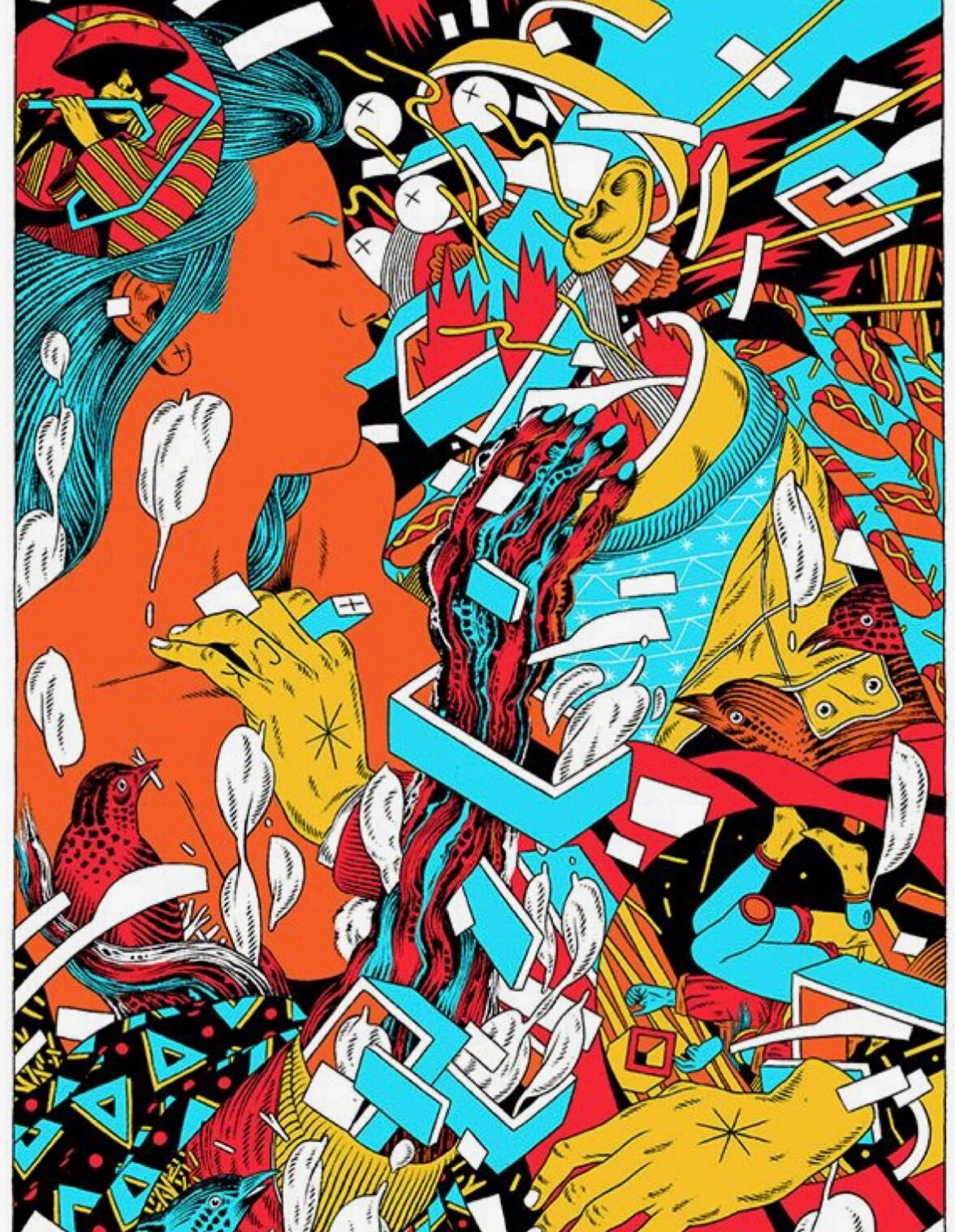 视觉传达考研手绘素材