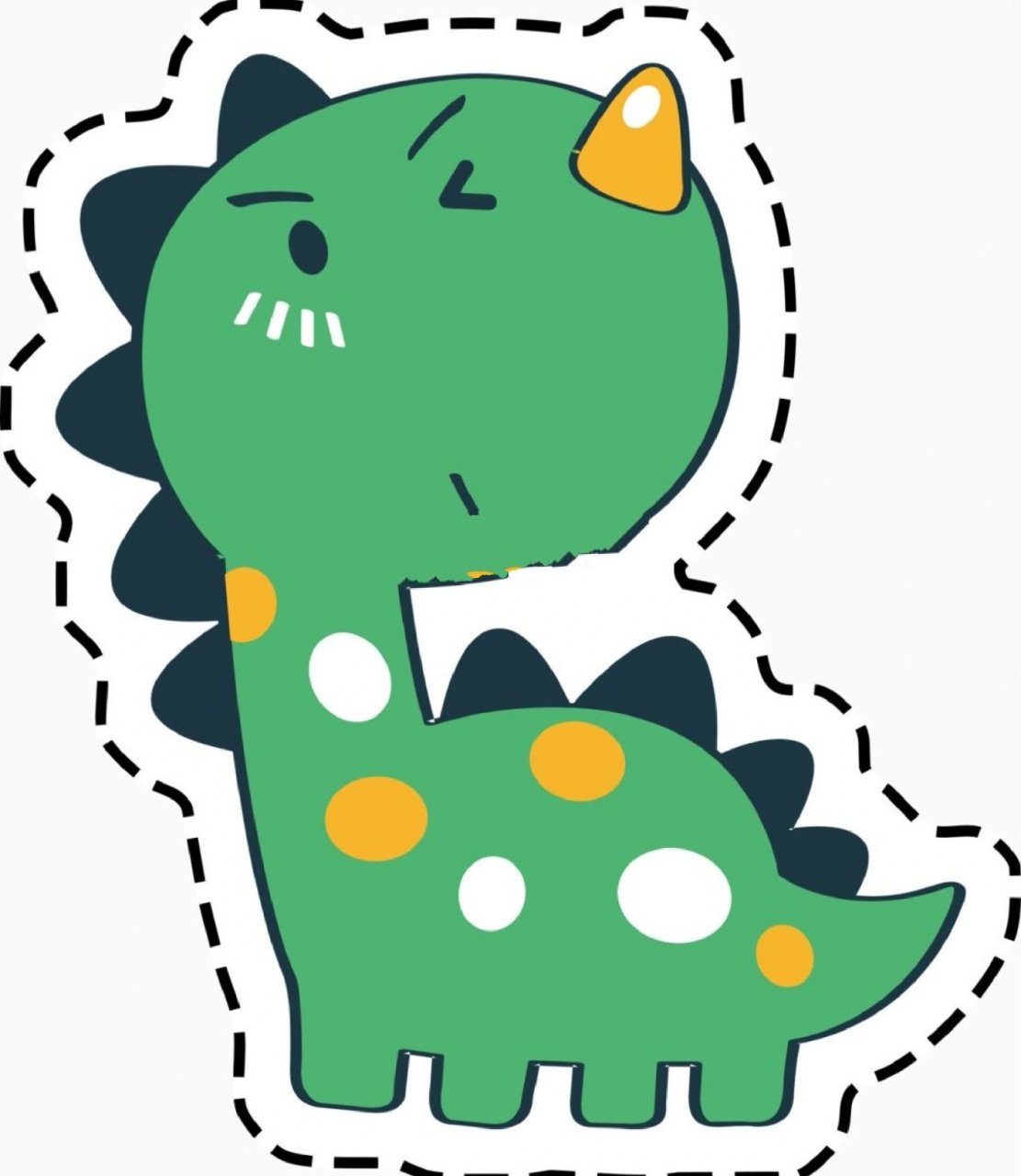 幼儿手工区|卡通小恐龙剪纸 家有恐龙迷03的小朋友看过来 ～ 一组超