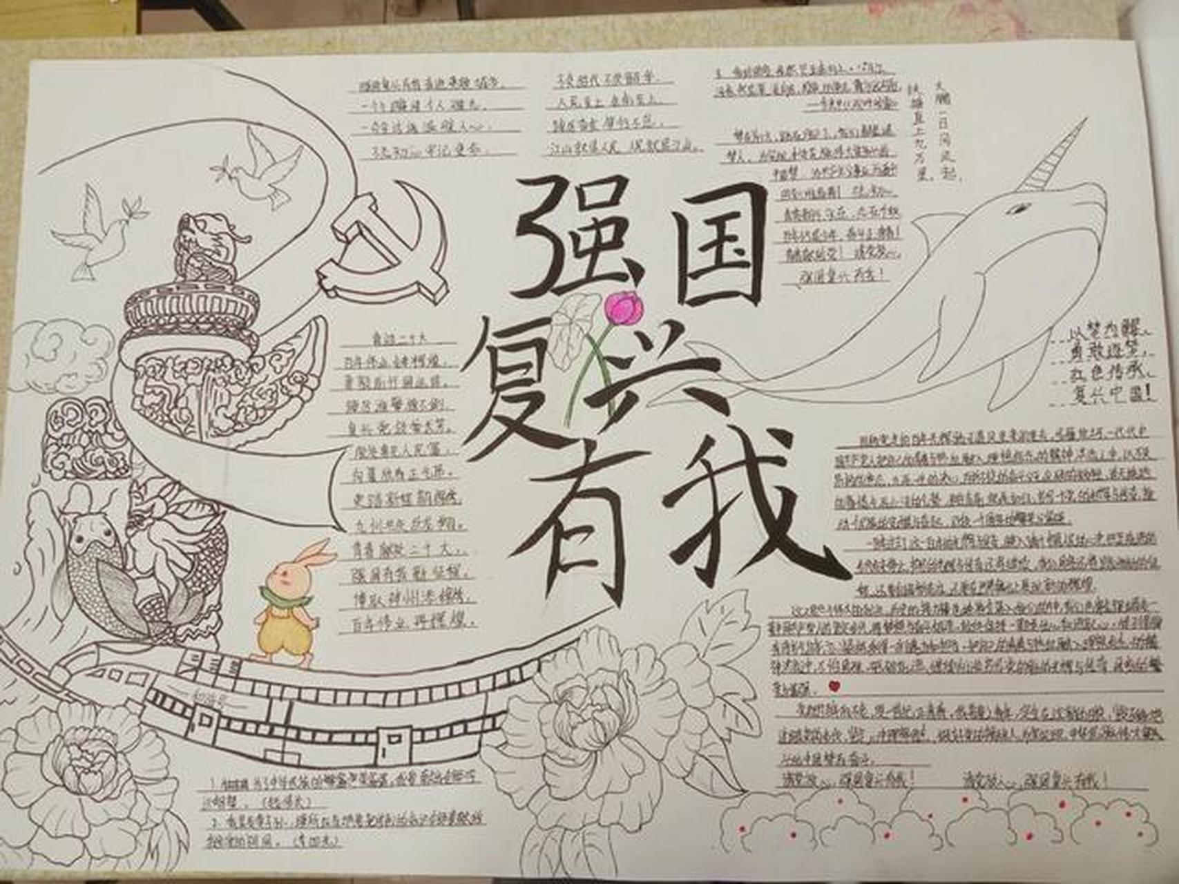 强复兴有我手抄报 (29610610022310610729)啦