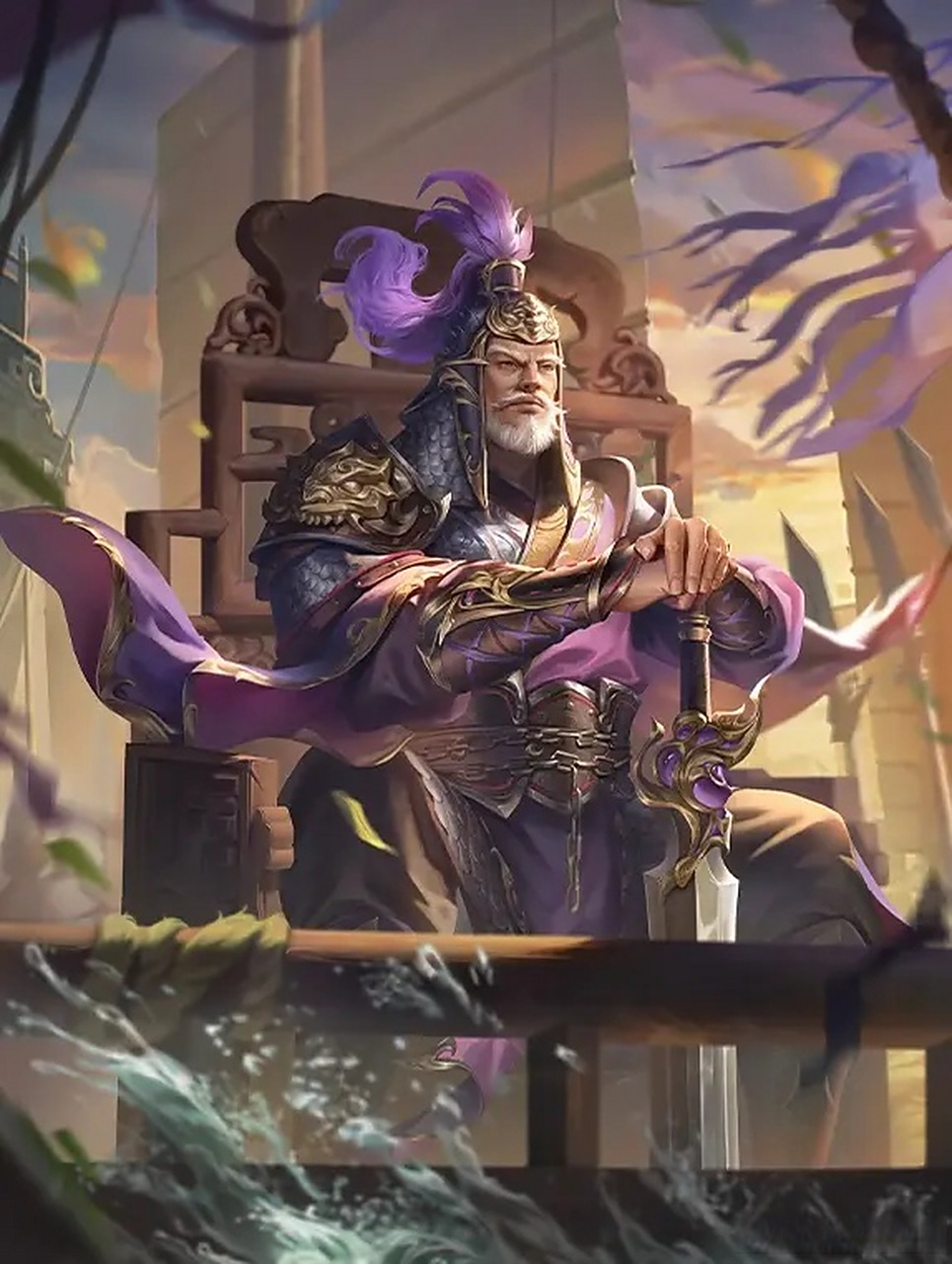 三国杀十周年的新武将王濬 王濬 遏浪飞艨 群 4体力 扩展包:sp·百战