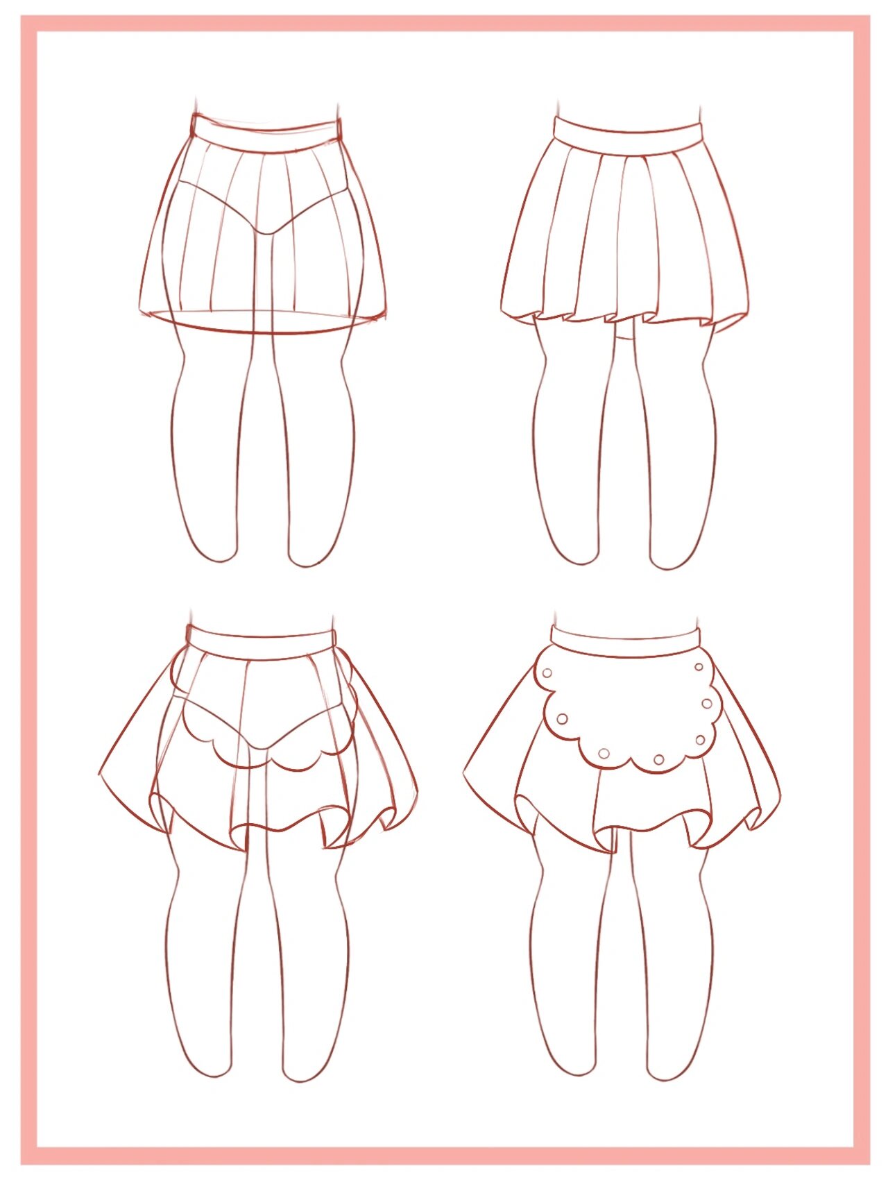 到底有多简单,超绝的q版小裙子画法