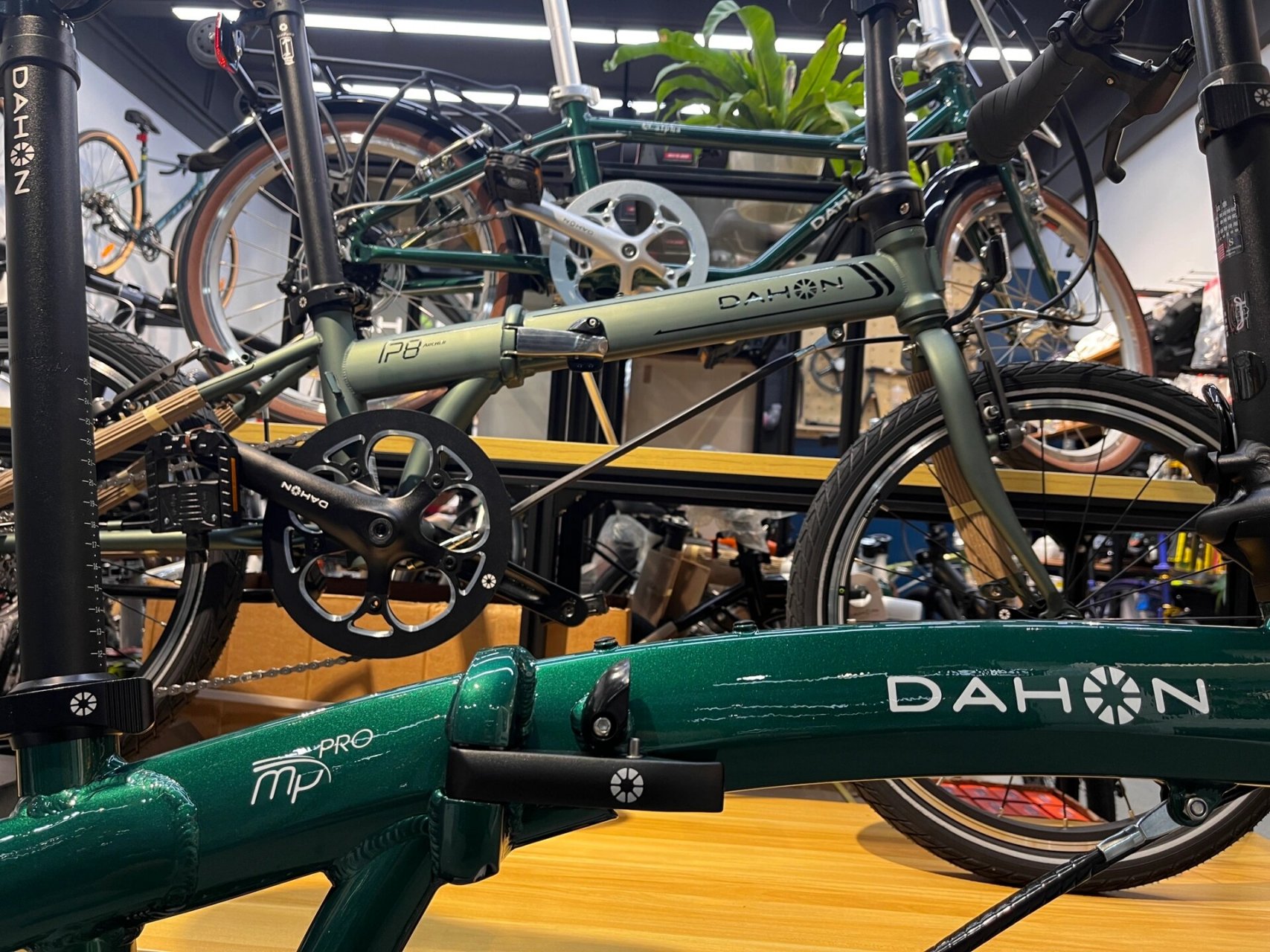 好看的 大行p10折叠车 大行经典款海豚架 铝合金车身 碟刹 搭配10速变