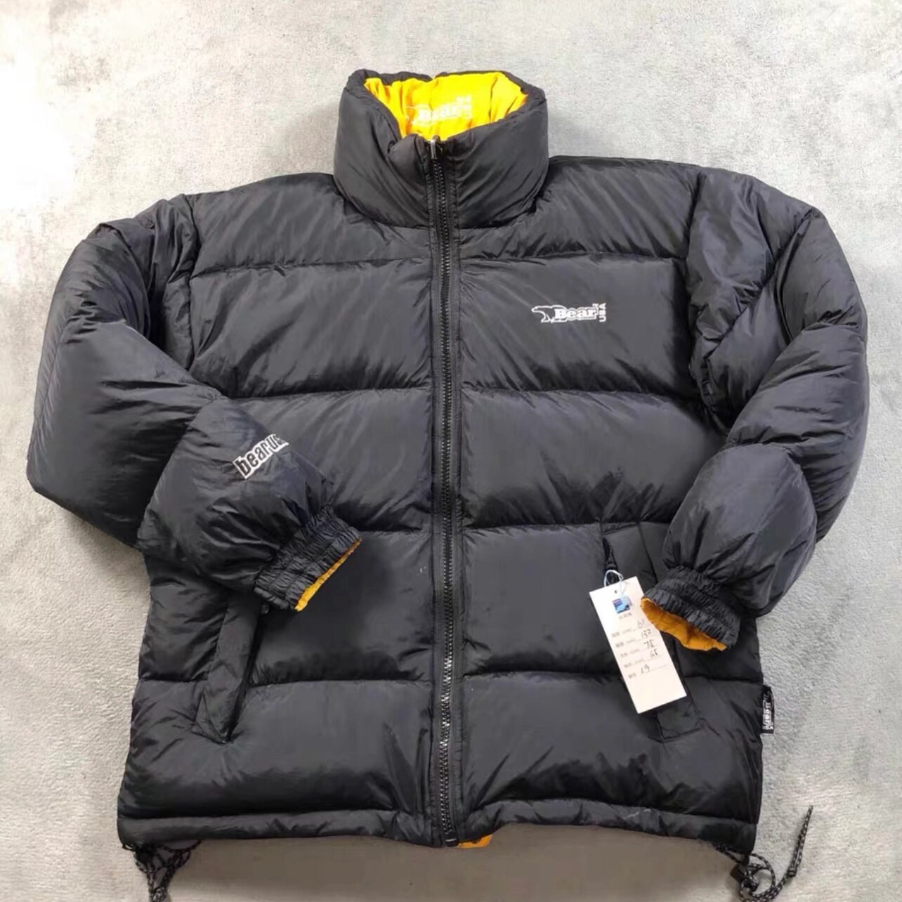 正品bear北极熊usa羽绒服 双面穿 蓬松度爆